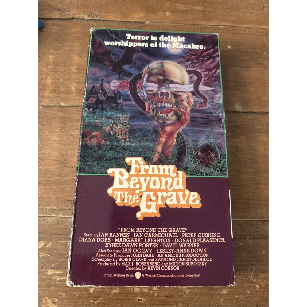 From Beyond the Grave VHS 1974 Rare NTSC Cult Horror Peter Cushing Death Evil
